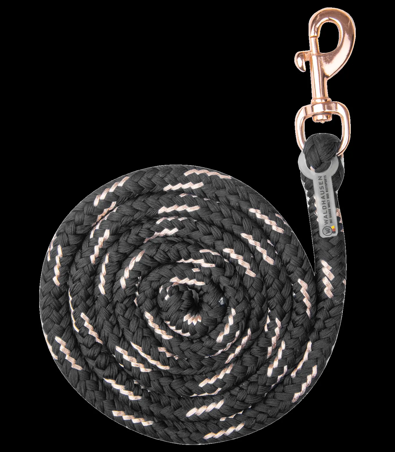 Anbindestrick Rosé, Karabinerhaken