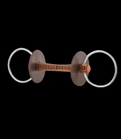 beris Wassertrense mit Lederstange, Ring 7,5cm