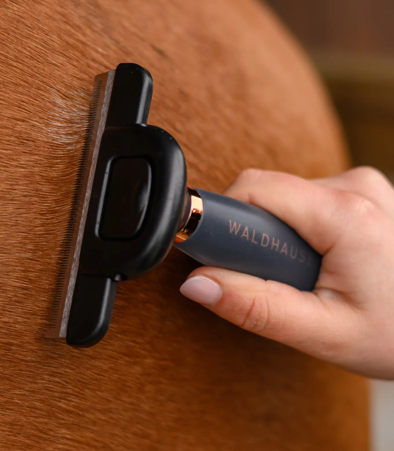 Fellwechselkamm mit Gelgriff, L