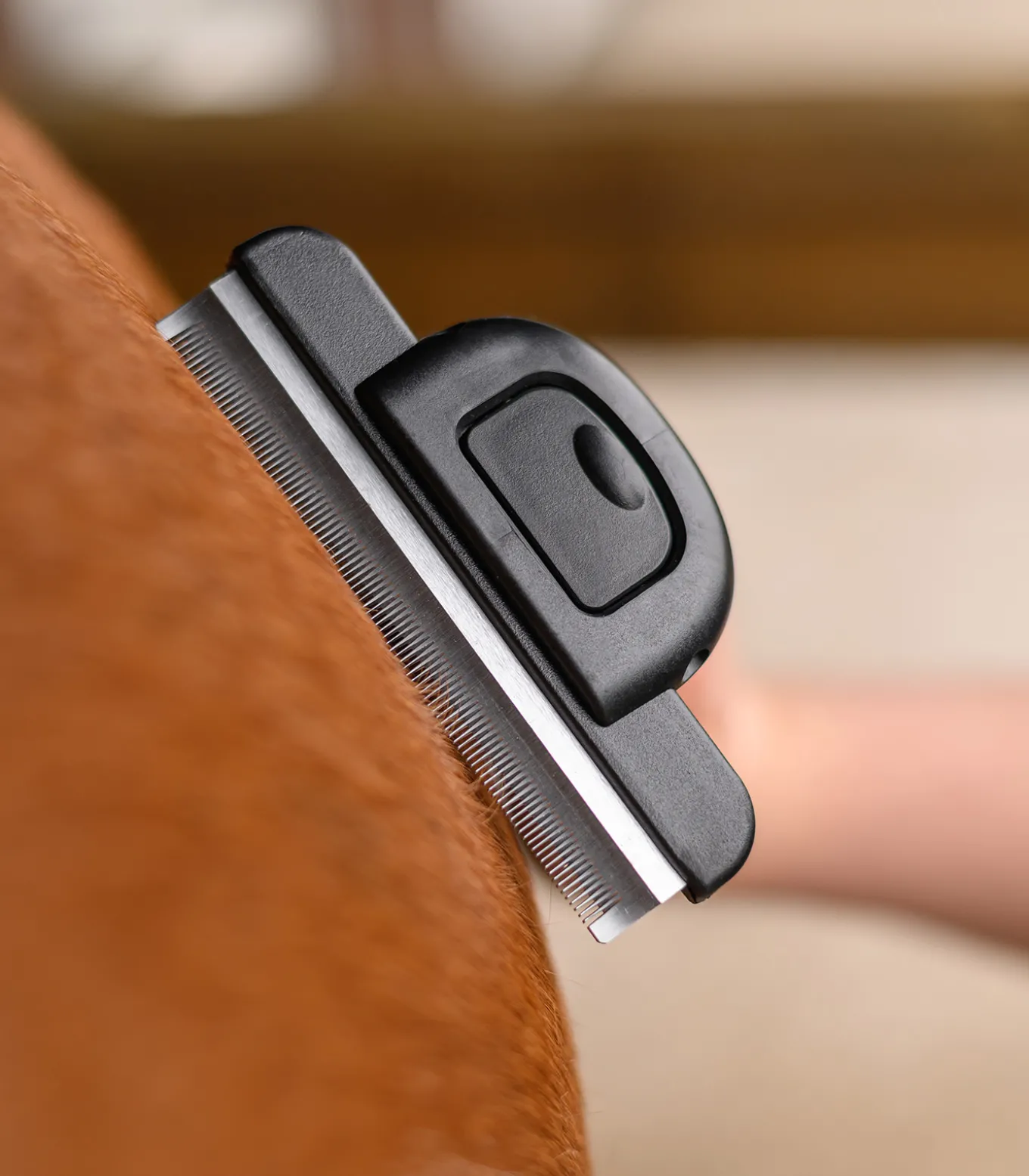 Fellwechselkamm mit Kunststoffgriff, L