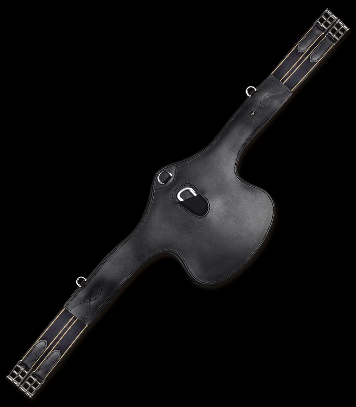 Ledersattelgurt - mit Bauchlatz