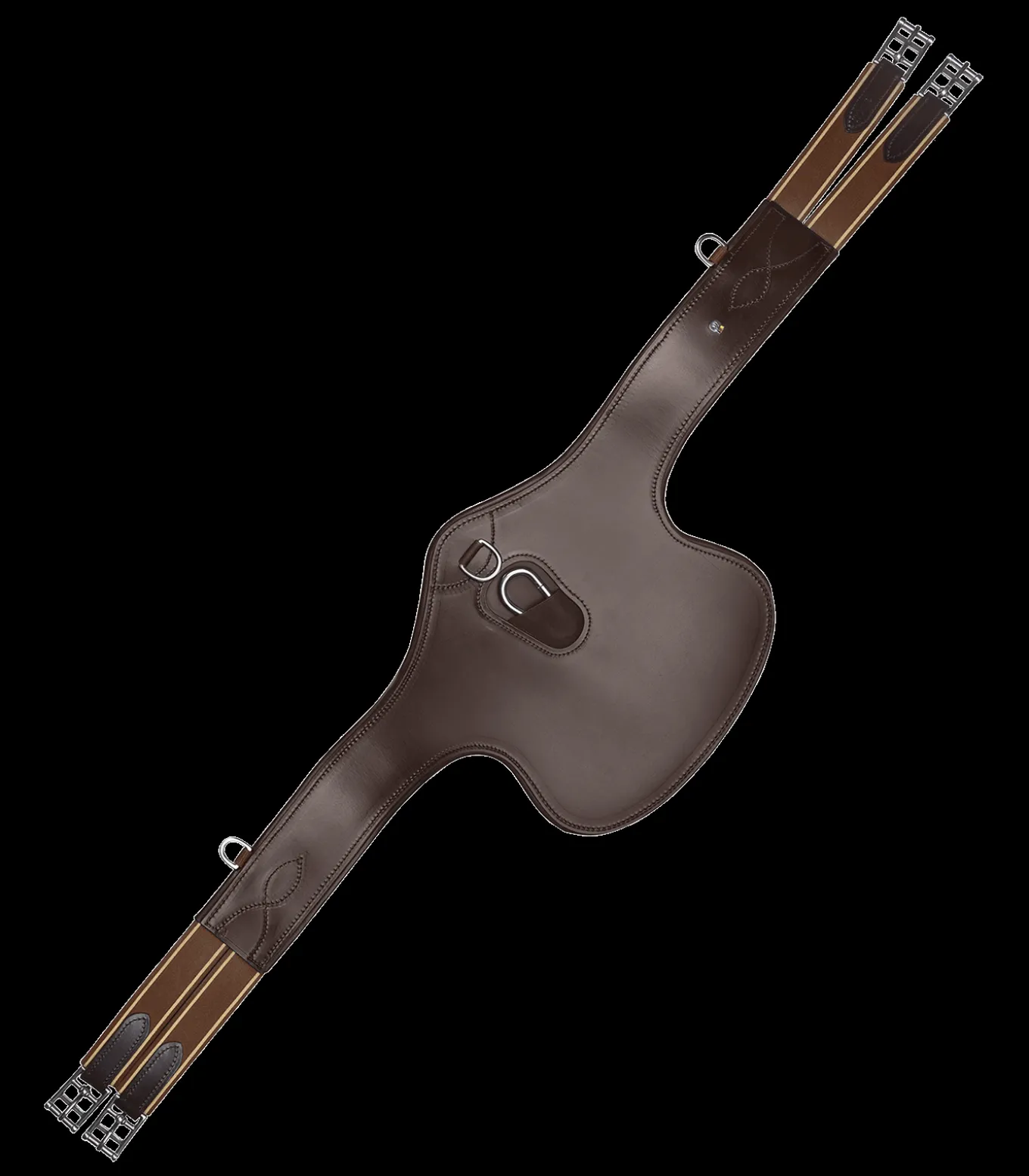 Ledersattelgurt - mit Bauchlatz