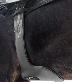 Ledersattelgurt - mit Bauchlatz