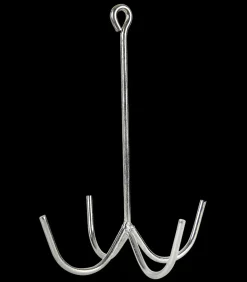 Zaumzeughaken, 4-armig, Metall